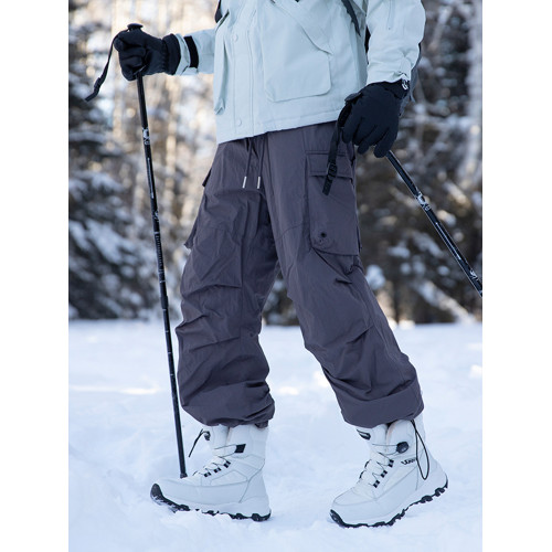 東北零下40度羽絨褲男冬季戶外雪地滑雪褲漠河防寒防水防風工裝褲 東北零下40度羽絨褲男冬季戶外雪地滑雪褲漠河防寒防水防風工裝褲