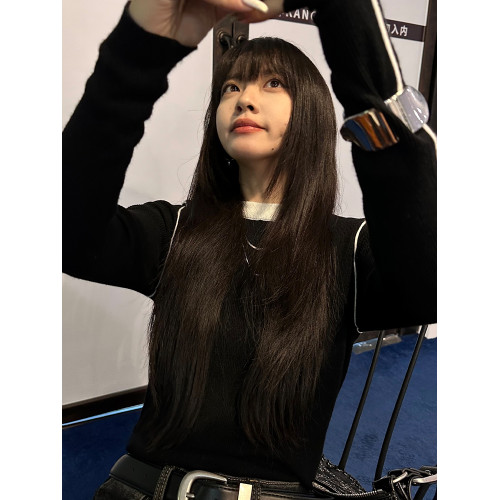 呆毛黑色假兩件撞色打底衫女秋冬修身內搭外穿毛衣曡穿針織衫上衣 呆毛黑色假兩件撞色打底衫女秋冬修身內搭外穿毛衣曡穿針織衫上衣