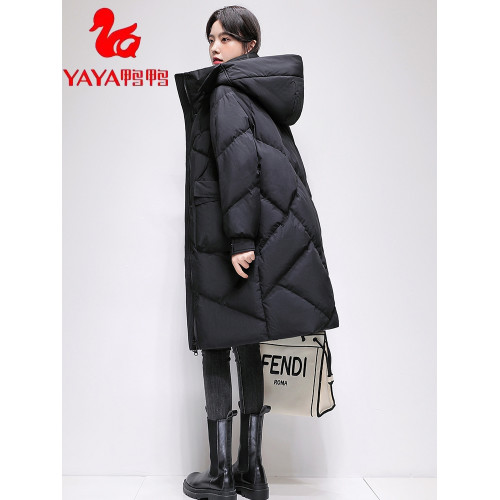 鴨鴨羽絨服女冬季2025新款中長款加厚大牌時尚女款洋氣白鴨絨外套 鴨鴨羽絨服女冬季2025新款中長款加厚大牌時尚女款洋氣白鴨絨外套