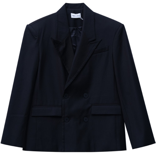 紫色雙排釦西裝男 高級感廓形寬松男士休閒簡約氣質流行西服外套 紫色雙排釦西裝男 高級感廓形寬松男士休閒簡約氣質流行西服外套