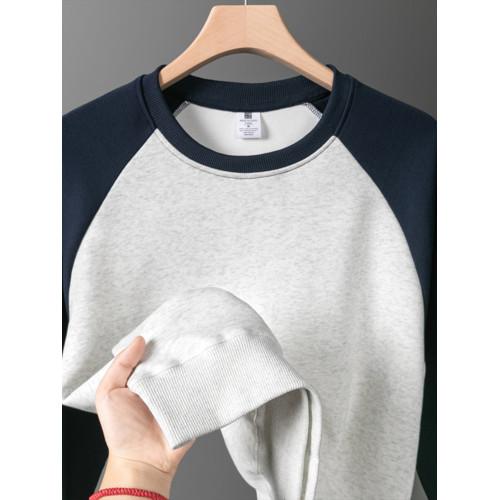 華棉高品質!重磅插肩袖圓領衛衣男女秋季百搭美式復古休閒上衣服 華棉高品質!重磅插肩袖圓領衛衣男女秋季百搭美式復古休閒上衣服