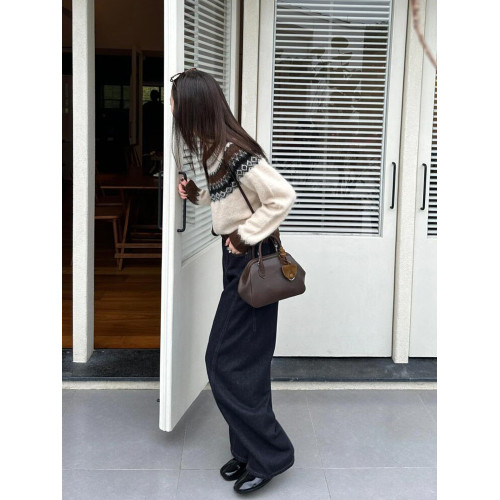 費爾島復古白色提花開衫毛衣外套女秋冬慵懶高級感外穿針織衫上衣 費爾島復古白色提花開衫毛衣外套女秋冬慵懶高級感外穿針織衫上衣