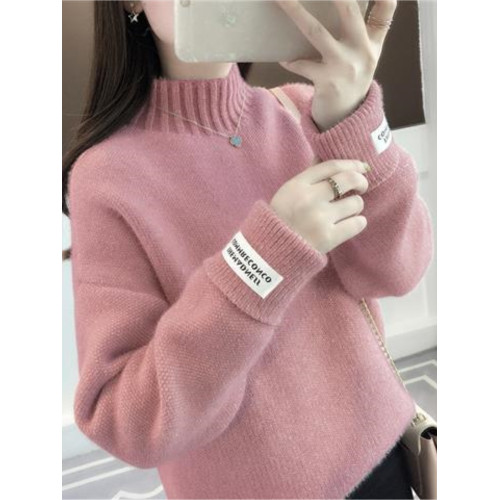 秋冬新款仿水貂絨毛衣女高領秋冬新款寬松毛衣針織加厚打底衫女士 秋冬新款仿水貂絨毛衣女高領秋冬新款寬松毛衣針織加厚打底衫女士