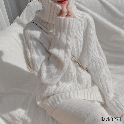 哈爾濱東北雪鄕高領打底毛衣女秋冬季加厚外穿寬松慵懶上衣針織衫 哈爾濱東北雪鄕高領打底毛衣女秋冬季加厚外穿寬松慵懶上衣針織衫