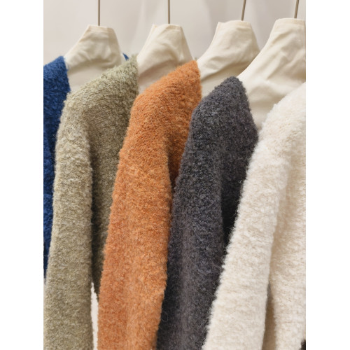 小香風奶白色短款針織外套女金色釦外穿肌理感洋氣圈圈紗毛衣開衫 小香風奶白色短款針織外套女金色釦外穿肌理感洋氣圈圈紗毛衣開衫