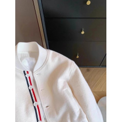 韓版學院風撞色拼接立領毛呢外套男女秋冬氣質百搭休閒短款棒球服