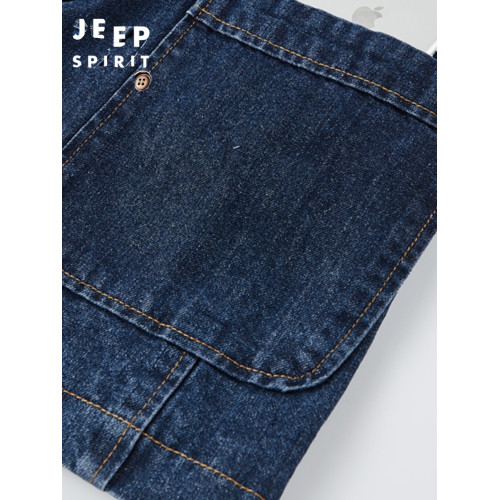 JEEP SPIRIT男士牛仔西服外套男年寬松休閒夾克男工裝大碼小西裝 JEEP SPIRIT男士牛仔西服外套男年寬松休閒夾克男工裝大碼小西裝