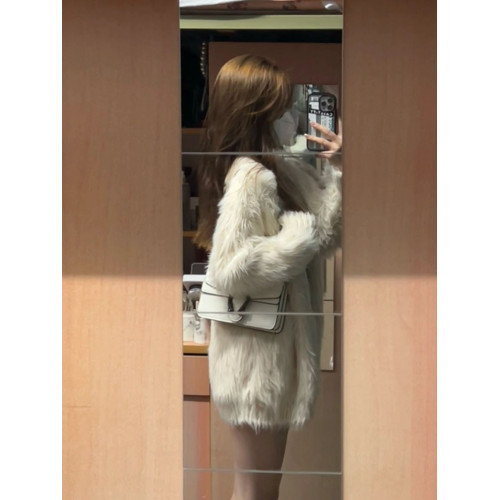 軟糯奶fufu水貂毛開衫毛衣外套女加厚寬松慵懶風溫柔氣質針織上衣 軟糯奶fufu水貂毛開衫毛衣外套女加厚寬松慵懶風溫柔氣質針織上衣