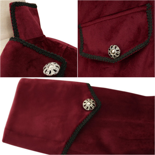 英倫宮廷燕尾服絲光絨面雙排釦西服男立領平絨西裝大衣主持演出服 英倫宮廷燕尾服絲光絨面雙排釦西服男立領平絨西裝大衣主持演出服