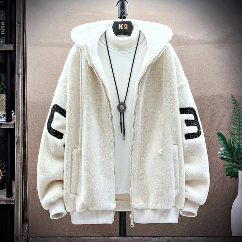 羊羔絨外套男潮冬季加絨加厚青少年潮牌棉衣學生保暖時尚百搭棉服 羊羔絨外套男潮冬季加絨加厚青少年潮牌棉衣學生保暖時尚百搭棉服