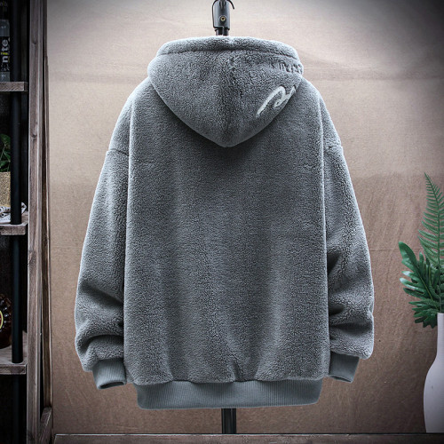 羊羔絨外套男潮冬季加絨加厚青少年潮牌棉衣學生保暖時尚百搭棉服 羊羔絨外套男潮冬季加絨加厚青少年潮牌棉衣學生保暖時尚百搭棉服