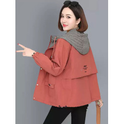 品牌折釦專櫃女士短外套春秋季時尚早初秋薄風衣媽媽休閒上衣