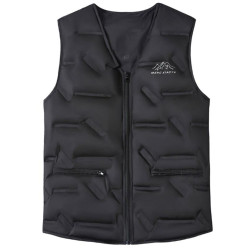 新款羽絨馬甲男士秋冬季拉鍊V領羽絨服坎肩休閒馬夾輕盈保暖背心