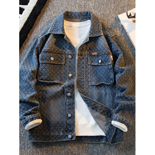 HPCP重工貓爪鉤花牛仔外套男秋季新款高級感潮牌男士痞帥工裝夾克 HPCP重工貓爪鉤花牛仔外套男秋季新款高級感潮牌男士痞帥工裝夾克