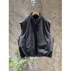 新款純色立領羽絨馬甲男士冬季潮流百搭設計感白鴨絨保暖坎肩外套