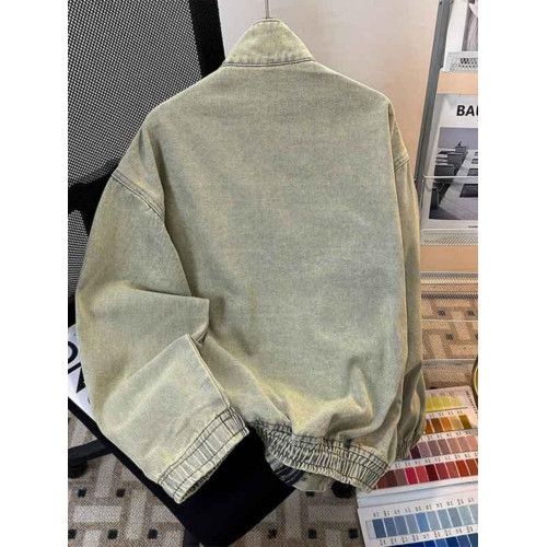 春秋水洗立領牛仔外套男休閒潮牌痞帥美式復古百搭潮流青少年夾克 春秋水洗立領牛仔外套男休閒潮牌痞帥美式復古百搭潮流青少年夾克