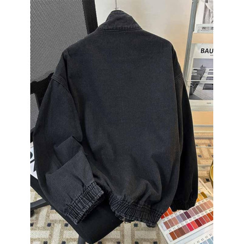 春秋水洗立領牛仔外套男休閒潮牌痞帥美式復古百搭潮流青少年夾克 春秋水洗立領牛仔外套男休閒潮牌痞帥美式復古百搭潮流青少年夾克