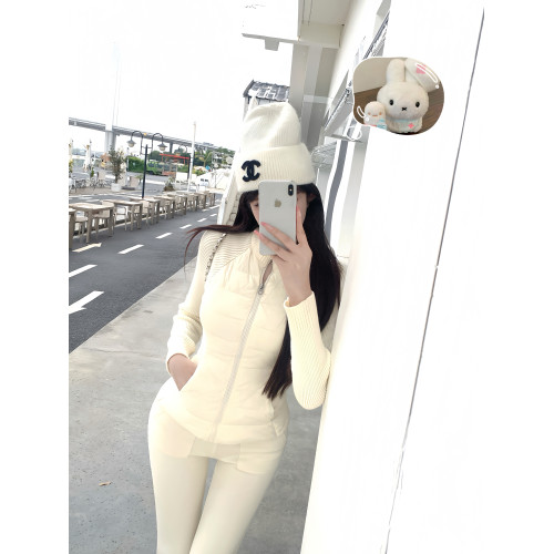 項天鵞er 短款羽絨服女2025冬季新款針織拼接收腰上衣輕薄外套