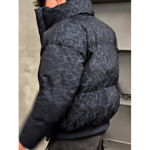 美式豹紋羽絨服男生冬季加厚保暖短款棉衣外套cleanfit立領麵包服 美式豹紋羽絨服男生冬季加厚保暖短款棉衣外套cleanfit立領麵包服