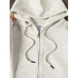 秋冬首選！重磅拉鍊開衫連帽衛衣男女春秋季百搭潮流美式復古外套