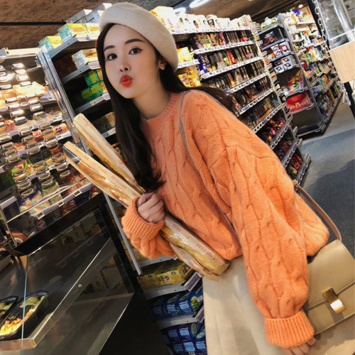 秋裝新款2024圓領短款毛衣女套頭寬松慵懶風針織衫百搭春秋打底衫 秋裝新款2024圓領短款毛衣女套頭寬松慵懶風針織衫百搭春秋打底衫