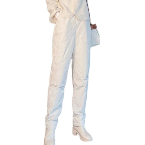 輕薄羽絨棉褲女秋冬季新款高腰顯瘦時尚百搭直筒外穿保暖夾棉長褲 輕薄羽絨棉褲女秋冬季新款高腰顯瘦時尚百搭直筒外穿保暖夾棉長褲