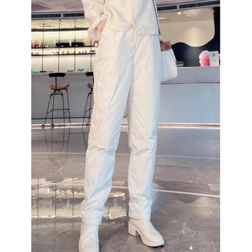 輕薄羽絨棉褲女秋冬季新款高腰顯瘦時尚百搭直筒外穿保暖夾棉長褲 輕薄羽絨棉褲女秋冬季新款高腰顯瘦時尚百搭直筒外穿保暖夾棉長褲