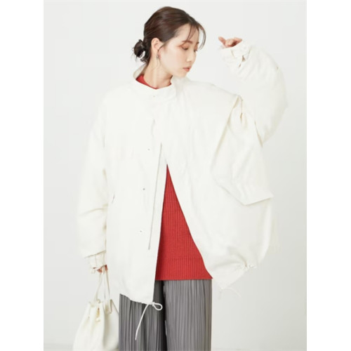 freaks store 24aw日系m65立領工裝棉衣風衣短款兩件套女寬松休閒