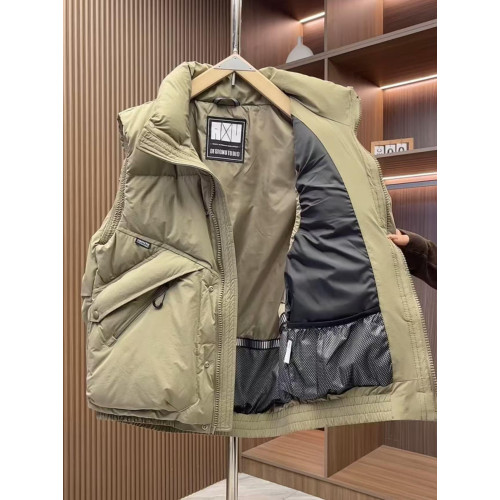 立領加厚純色羽絨馬甲男士冬季潮流工裝拉鍊口袋休閒保暖坎肩外套 立領加厚純色羽絨馬甲男士冬季潮流工裝拉鍊口袋休閒保暖坎肩外套