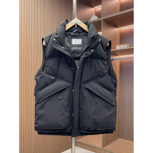 立領加厚純色羽絨馬甲男士冬季潮流工裝拉鍊口袋休閒保暖坎肩外套 立領加厚純色羽絨馬甲男士冬季潮流工裝拉鍊口袋休閒保暖坎肩外套