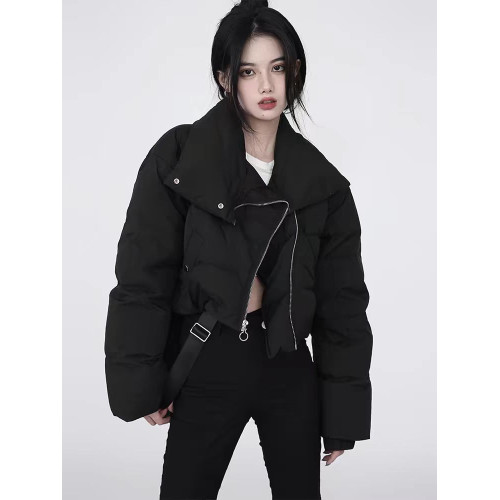 立領羽絨服女短款2025年冬季寬松加厚棉服小個子白鴨絨麵包服外套 立領羽絨服女短款2025年冬季寬松加厚棉服小個子白鴨絨麵包服外套