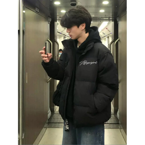 美式高街短款羽絨服男款痞帥立領晉江棉服cleanfit潮牌麵包服外套 美式高街短款羽絨服男款痞帥立領晉江棉服cleanfit潮牌麵包服外套