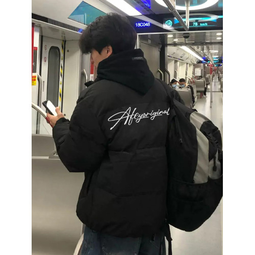 美式高街短款羽絨服男款痞帥立領晉江棉服cleanfit潮牌麵包服外套 美式高街短款羽絨服男款痞帥立領晉江棉服cleanfit潮牌麵包服外套