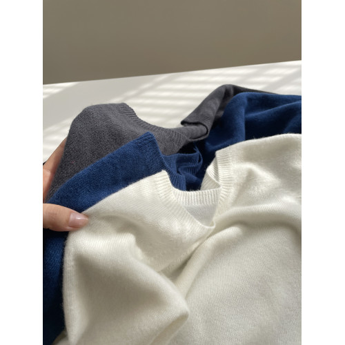 無縫一體~綿羊毛圓領針織衫女!秋冬韓系顯白純色套頭內搭打底毛衣 無縫一體~綿羊毛圓領針織衫女!秋冬韓系顯白純色套頭內搭打底毛衣