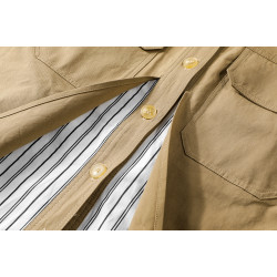 XinmonLee港風復古工裝襯衫外套女春秋假兩件設計感寬松顯瘦上衣