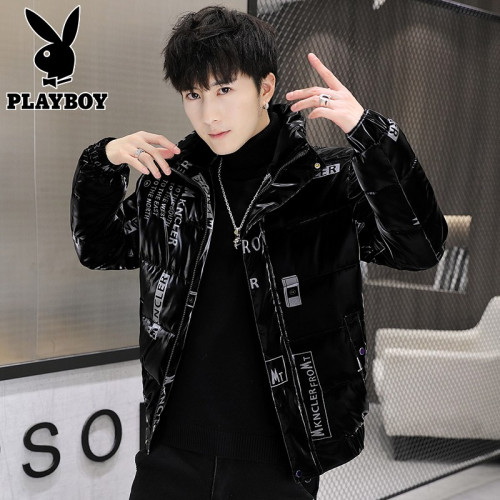 花花公子羽絨服男士冬季保暖加厚2025年新款潮牌亮面棉襖休閒外套 花花公子羽絨服男士冬季保暖加厚2025年新款潮牌亮面棉襖休閒外套
