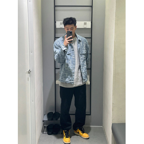 破壞線條春秋牛仔外套男水洗潮牌工裝夾克美式高街痞帥牛仔褂子 破壞線條春秋牛仔外套男水洗潮牌工裝夾克美式高街痞帥牛仔褂子