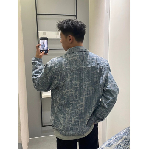 破壞線條春秋牛仔外套男水洗潮牌工裝夾克美式高街痞帥牛仔褂子 破壞線條春秋牛仔外套男水洗潮牌工裝夾克美式高街痞帥牛仔褂子