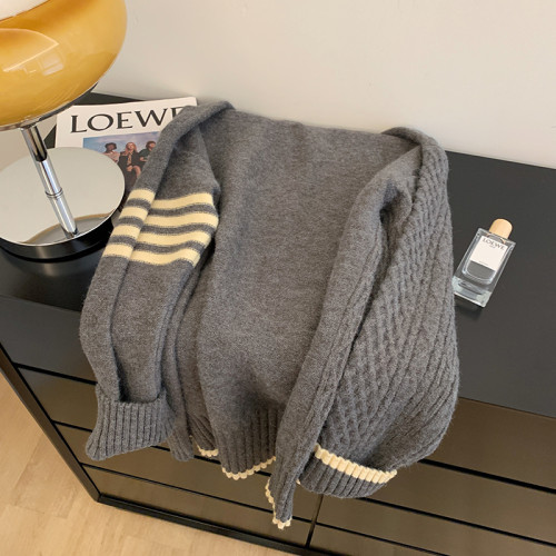 kor-anya 慵懶風復古毛衣外套女秋冬韓系設計感小衆針織開衫上衣 kor-anya 慵懶風復古毛衣外套女秋冬韓系設計感小衆針織開衫上衣