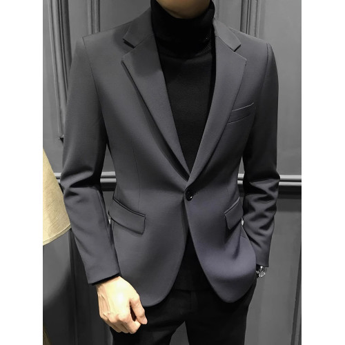 西裝外套男士秋冬新款修身高級感痞潮流帥氣男裝韓版商務休閒西服 西裝外套男士秋冬新款修身高級感痞潮流帥氣男裝韓版商務休閒西服
