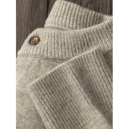 心動的感覺!日系復古亨利領毛衣男女秋冬季百搭慵懶風針織衫上衣 心動的感覺!日系復古亨利領毛衣男女秋冬季百搭慵懶風針織衫上衣