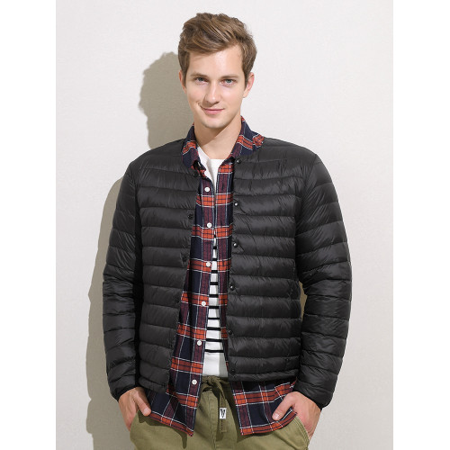 秋冬新款輕薄羽絨服男士無領V領羽絨內膽大碼內穿圓領輕薄款外套 秋冬新款輕薄羽絨服男士無領V領羽絨內膽大碼內穿圓領輕薄款外套