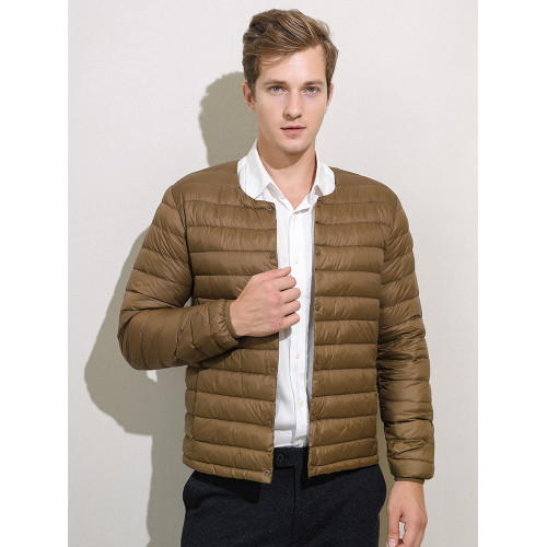 秋冬新款輕薄羽絨服男士無領V領羽絨內膽大碼內穿圓領輕薄款外套 秋冬新款輕薄羽絨服男士無領V領羽絨內膽大碼內穿圓領輕薄款外套