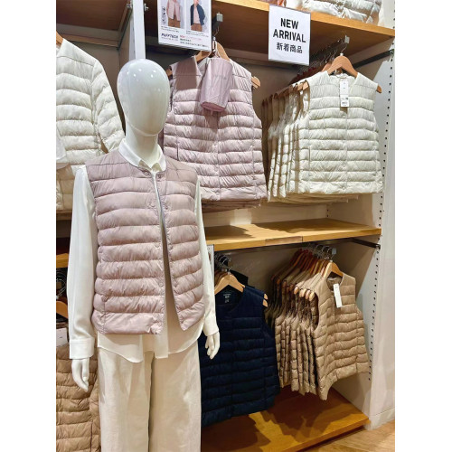 日單優衣秋冬大碼輕薄羽絨內膽女90白鴨絨可攜式羽絨服背心坎肩內搭 日單優衣秋冬大碼輕薄羽絨內膽女90白鴨絨可攜式羽絨服背心坎肩內搭