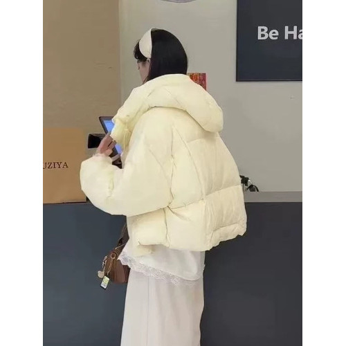 泡芙短款羽絨服女2025新款連帽小個子保暖麵包服白鴨絨冬季外套厚 泡芙短款羽絨服女2025新款連帽小個子保暖麵包服白鴨絨冬季外套厚
