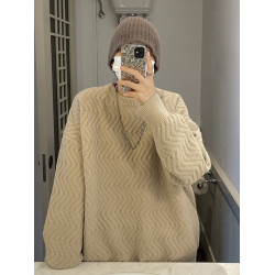 法式慵懶毛衣男秋冬情侶加厚高級感針織衫潮牌馬甲寬松打底毛線衣