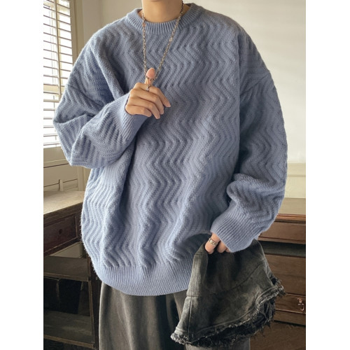 法式慵懶毛衣男秋冬情侶加厚高級感針織衫潮牌馬甲寬松打底毛線衣 法式慵懶毛衣男秋冬情侶加厚高級感針織衫潮牌馬甲寬松打底毛線衣