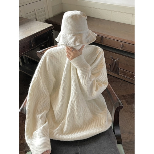 法式慵懶毛衣男秋冬情侶加厚高級感針織衫潮牌馬甲寬松打底毛線衣 法式慵懶毛衣男秋冬情侶加厚高級感針織衫潮牌馬甲寬松打底毛線衣