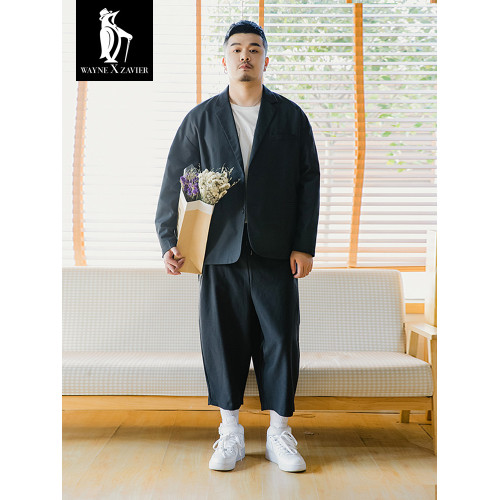 韋恩澤維爾加肥加大春夏大碼寬松慵懶風薄西服西裝外套男6270 韋恩澤維爾加肥加大春夏大碼寬松慵懶風薄西服西裝外套男6270