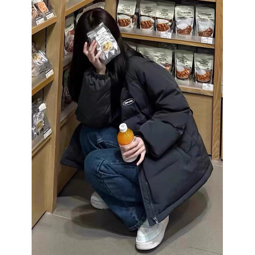 黑色羽絨服女冬季2025新款小個子短款韓版寬松設計感棉服加厚外套 黑色羽絨服女冬季2025新款小個子短款韓版寬松設計感棉服加厚外套